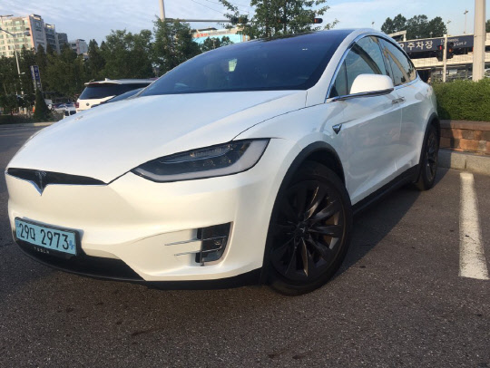 테슬라 모델 X. <김양혁 기자>